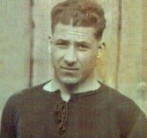 Il calciatore torinese Vittorio Staccione in una rara foto dell'epoca